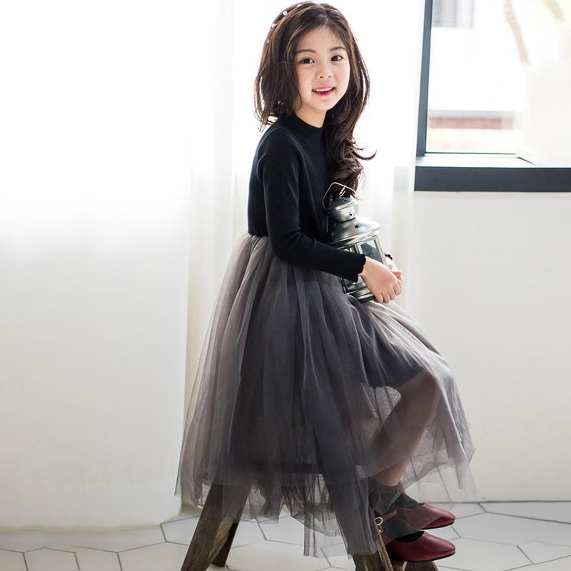 YUBAOBEI Детское зимнее бархатное платье, кружевное фатиновое платье принцессы для девочек, платье с длинными рукавами для дня рождения