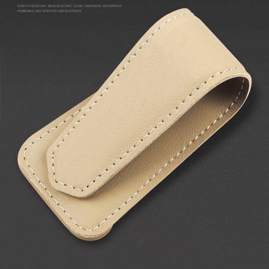 Magnetic Sunglasses Clip for Car Visor Faux Leather Glasses Holder Clip Car Interior Sunglass Holder