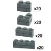 City Friends MOC Дверь Окно Строительные Блоки Забор Лестница Лестница Замок Сад Дом Настенные Аксессуары Сборка Кирпич Leduo Игрушка