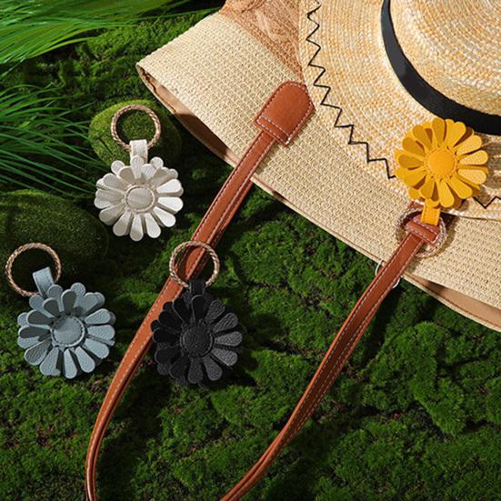 Магнитный зажим для шляпы в виде цветка Свободные руки Сумка Рюкзак Сумка для ручной клади Багаж Подвесной Держатель для кепки из искусственной кожи Необходимые вещи для отпуска и путешествий
