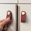 Кожаные ручки 6,4 х 2,5 см. Ручки для мебели ручной работы. Ручки для мебели. Ручки для шкафов и кухонных шкафов.