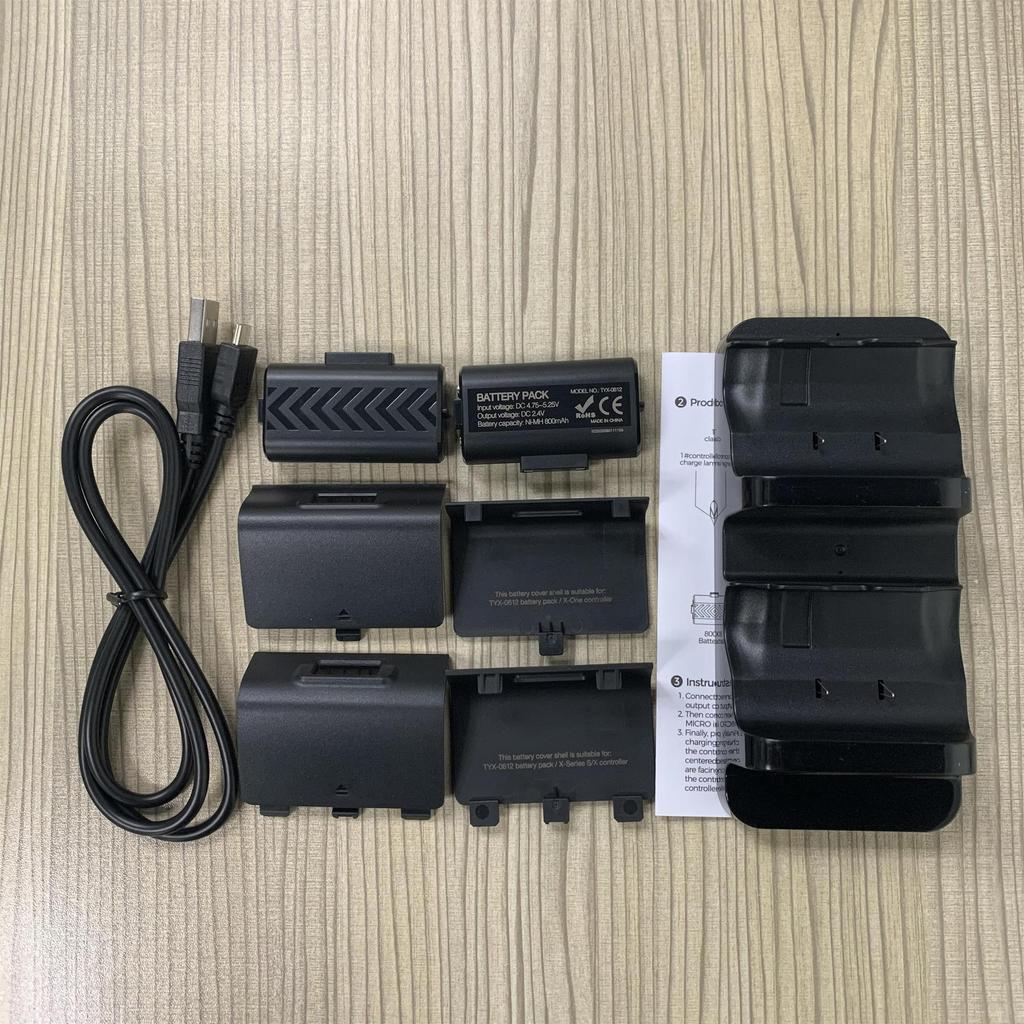 Xbox Series X/S Wireless Controller Dual Charging Base with Batteries