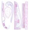 6PCS French Metric Ruler Clothing Fashion Ruler Curve Shaped Grading Rulers Sewing Tools