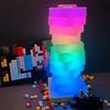 Сделай сам меняющая цвет настольная лампа RGB 16-цветная светодиодная лампа лампа для украшения прикроватной тумбочки в спальне сенсорный переключатель многоступенчатый свет