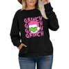 Women's Fashionable Casual Plus-Size Long Sleeve Pullover Printed Sweatshirt