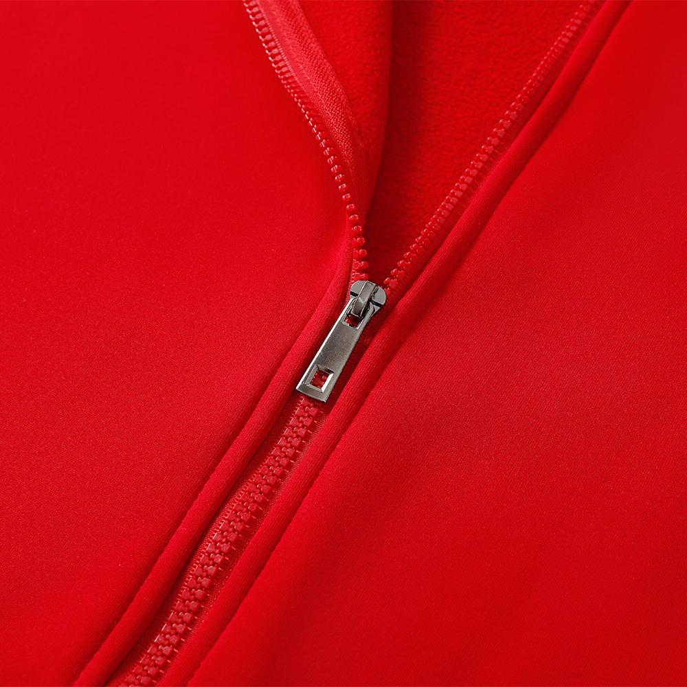 Autumn and Winter Fleece Stand Collar Long Sleeved Sweatshirt,Couple Tshirt, Casual and Comfortable, Solid Color, Versatile, Unisex, Thick and Warm