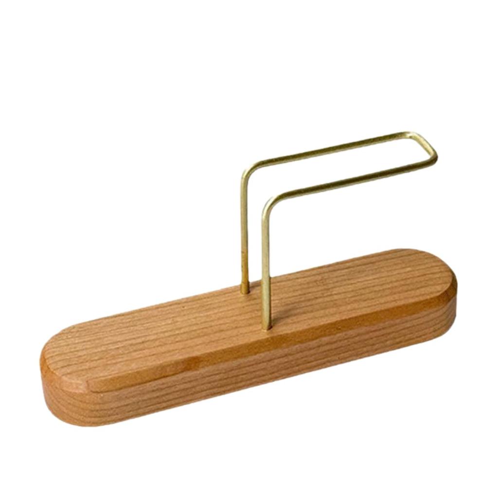 ENN LLC Держатель для кофейного фильтра, Деревянная подставка для одноразовых кофейных фильтров (Вишневое дерево)