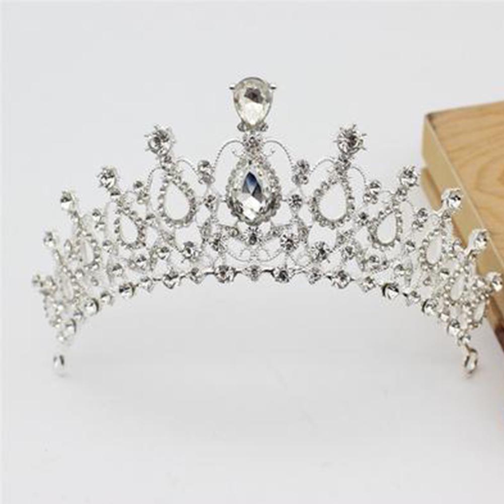 3Pcs/Set Горный хрусталь Бабочка Ожерелье Корона Серьги Свадебные Украшения Подарок