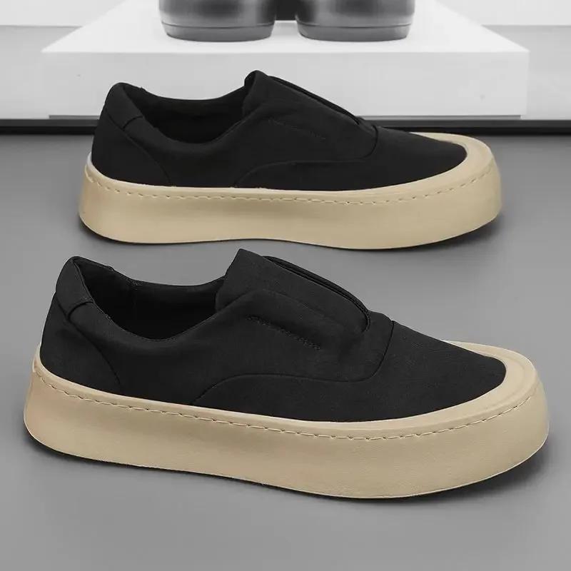 Новые летние кроссовки из парусины для мужчин, рабочая обувь, предложение, дизайнерские роскошные слипоны для взрослых, распродажа мужской вулканизированной обуви