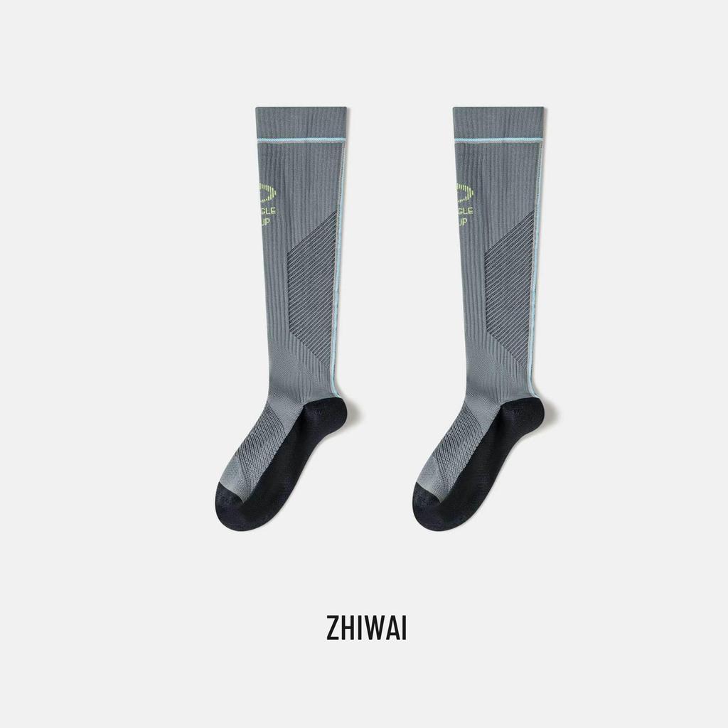 Женские компрессионные гольфы до колена с микродавлением для йоги, бега, прыжков и поддержки икроножных мышц