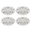 4 шт. 13-дюймовый колпак ступицы колеса серебристый колпак обода ступицы колеса универсальный подходит для большинства автомобилей грузовиков фургонов
