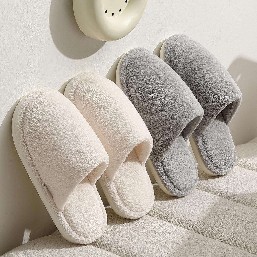 Cotton Slippers 2025 New Autumn and Winter Indoor Home Plush Warm Non-slip Household Floor Cotton Mop