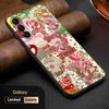 Милая клубничная девочка классический мультфильм Чехол для телефона Для Samsung Galaxy S26 S25 S24 S23 S22 S21 Plus Ultra Note20 Мягкий Черный