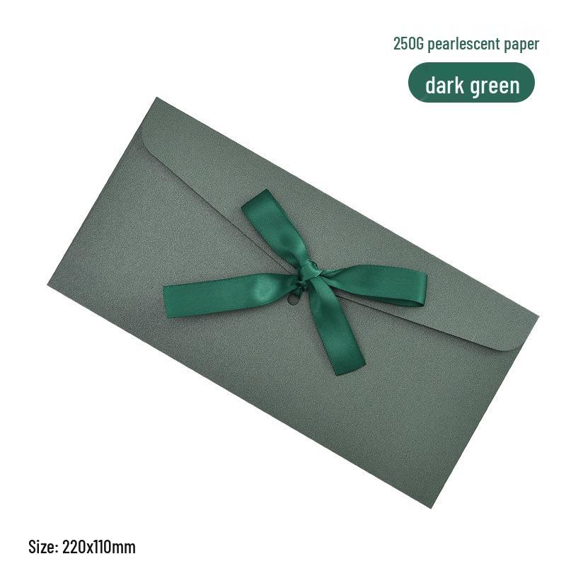 Перламутровый бант из ленты, подарочный конверт и приглашение с печатью логотипа на заказ