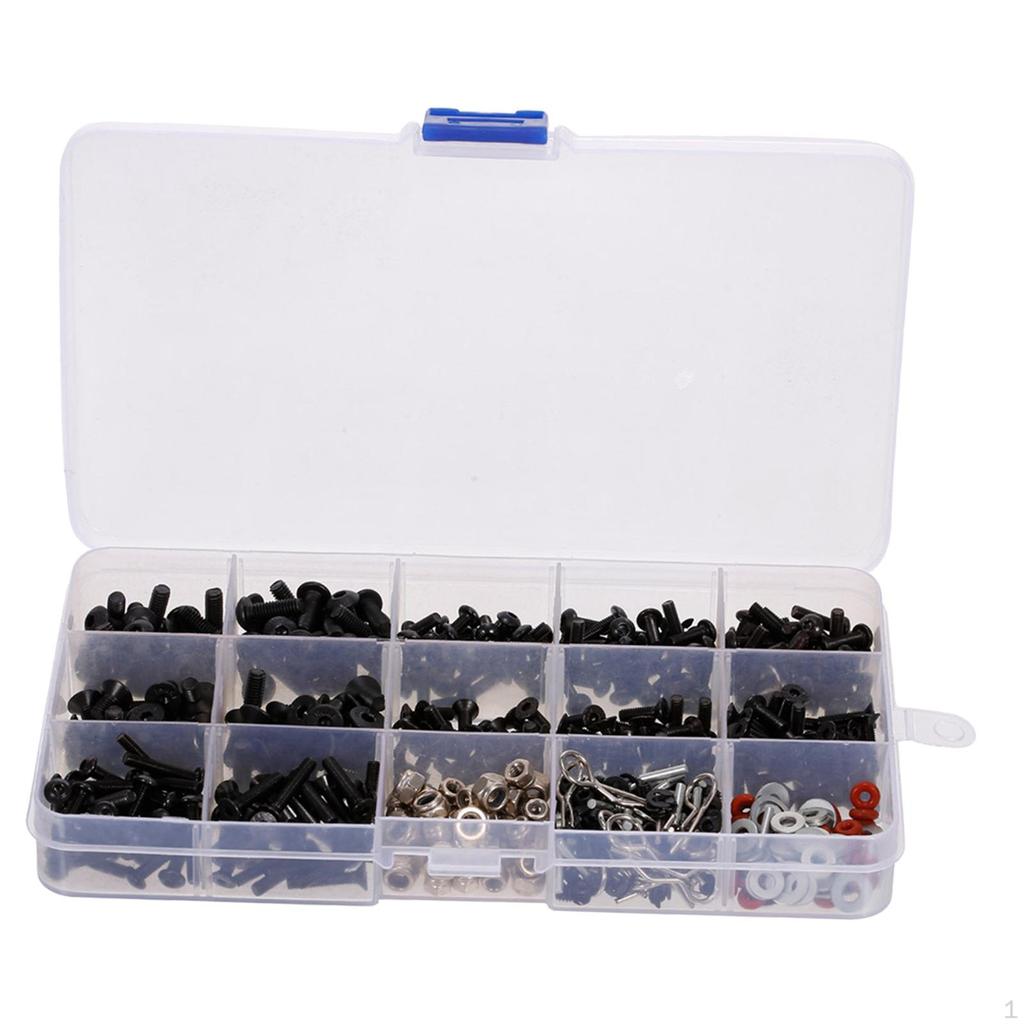 RC Screw Nuts Kit Assortment Set for Axial SCX10 1:10 Scale Trucks Car Parts