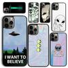 Чехол для телефона 'Инопланетный марсианский НЛО' для iPhone 17 Air 16 15 14 12 13 PLUS 11 PRO MAX Задняя крышка Fundas Shell