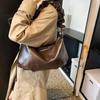 Плечевой ремень Cloud Dumpling универсальный морщины Drawstring Design большой емкости мягкая кожа новый осень и зима