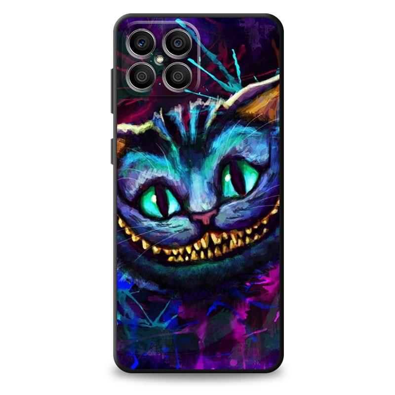 Черный чехол для телефона из ТПУ для Realme C21Y C20 C11 C15 C12 C35 C21 C25 C3 XT GT Narzo30A Алиса в стране чудес Чеширские кошки чехол принципиально