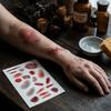 4Sheets Realistic Wound Bruising Tattoo Decals Waterproof Simulated Scar Tattoo Stickers  Cosplay
