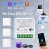 Умный переключатель Tuya WiFi 433 МГц Реле Приемник Беспроводной 1/2/3 клавиши 86 Настенная панель Переключатель Управление через приложение Работает с Alexa Google Home