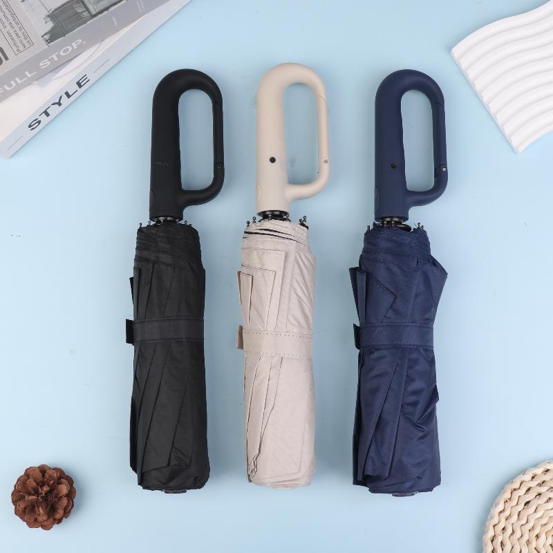 Полностью Автоматический Складной Зонт Продвинутое Ощущение Солнцезащитный и Двухцелевой Зонт Extra Large Утолщение Укрепление
