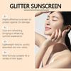 Солнцезащитный крем с блестками, освежающий солнцезащитный крем, блестящий увлажняющий спрей для лица и тела, водостойкий и нежирный, 50 г