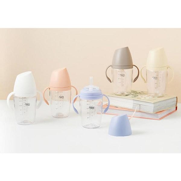 TGM Tritan Чашка из рисовой соломки 240мл, кораллово-розовый, 1 шт.