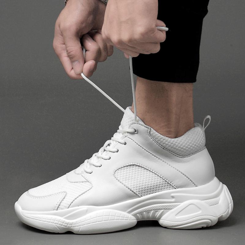 Elevator Shoes Men Sneakers Heightening Shoes Women Height Increase Shoes Insoles 6Cm Man Tall Shoes