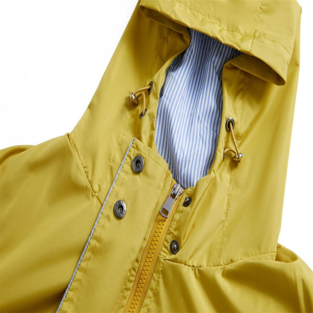 Женский однотонный плащ с капюшоном и длинными рукавами, полосатая и прямая куртка-труба