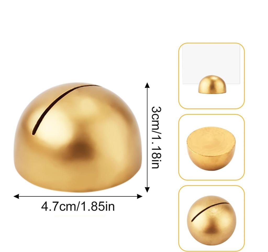 1pc Place Card Holders Sophisticated Gold Table Number Clip Stands for Party Gathering Banquets Table Decoration and Accessories