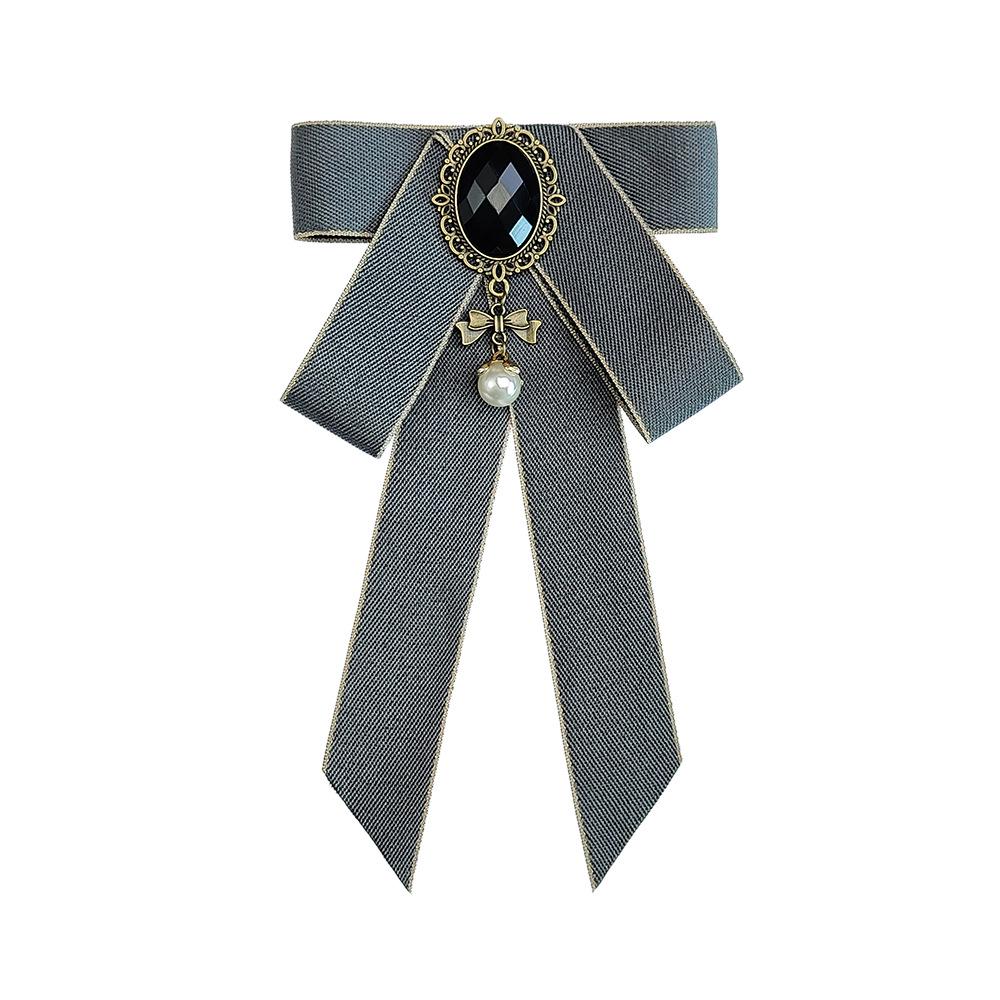 Однотонный галстук-бабочка в корейском стиле, корсаж: Ретро, Универсальный модный аксессуар для костюмных рубашек