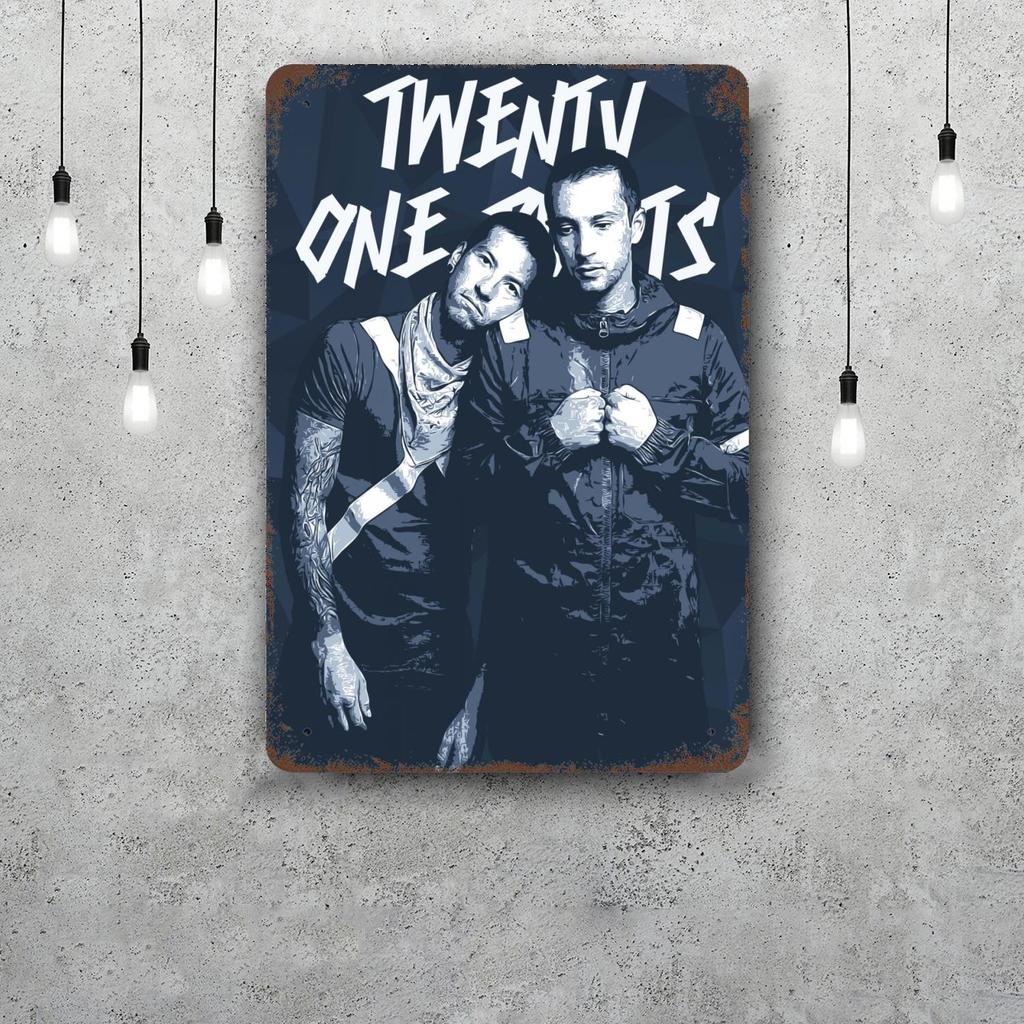 Twenty one pilots Декор Винтажные Металлические Знаки Жестяные Знаки Постер Капитана Декор для Бара Паба Клуба Мужской Уголок Настенное Украшение