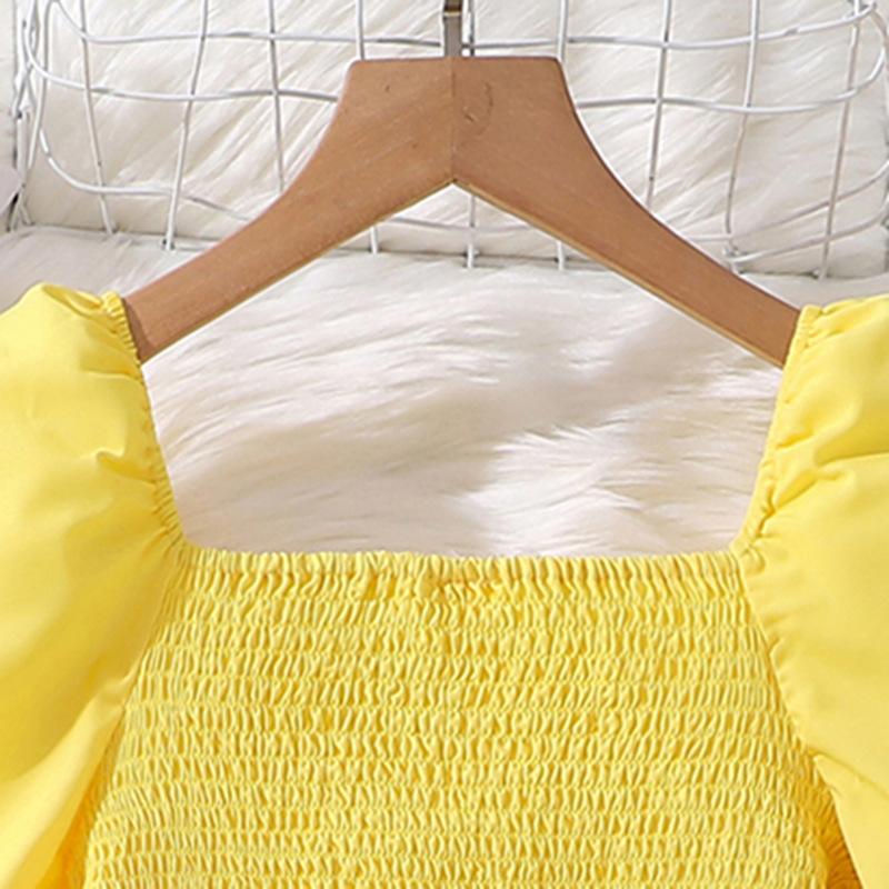 Милое платье для девочек, осеннее детское модное платье-качели с длинными рукавами, платье принцессы