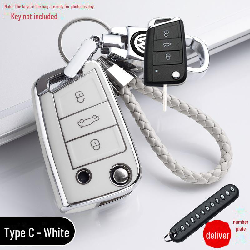Volkswagen Key Cover for Sagitar, Tiguan, Lavida, Bora, Passat, Lingdu, Yuetu, Anglan, Patrol - Key Bag