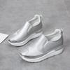 Cross-border Large-size One-pedal Lazy Shoes Fashionable Rhinestone Muffin Thick-soled Casual Inner Height-increasing Single Shoes
