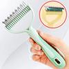 Professional Pet Grooming Brush Detangling Comb For Cats And Dogs Stainless Steel Teeth Deshedding Tool Gentle Hair Remover For Shedding Control