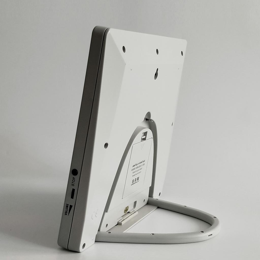 Clock Wall Table Azan Hour with Big Screen Iqamah Hijri Calendar Daily Alarm HD Adhan Sound Qibla Compass Audio Out