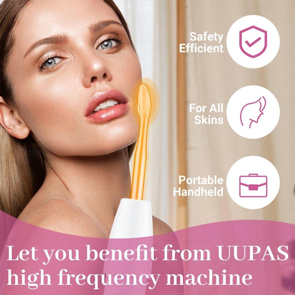 Высокочастотный аппарат для удаления морщин, акне, инструмент для красоты кожи, спа, электротерапевтический стержень, стекло Дарсонваль, инструмент для ухода за кожей