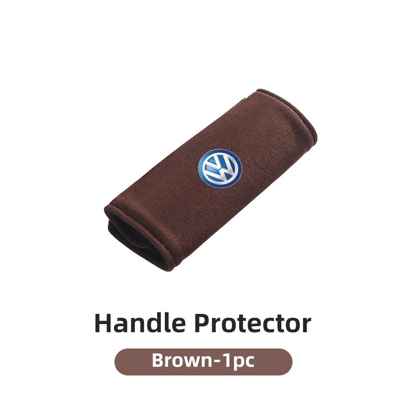Suede Car Roof Door Pull Handle Protective Cover Soft and Comfortable For Volkswagen VW Scirocco Jetta Beetle Polo Tiguan Touran zo4