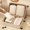 6Pcs/Set Large Capacity Luggage Compression Bag Washable Space-Saving Travel Organizer Bags Folding Portable Packing Cubes Set