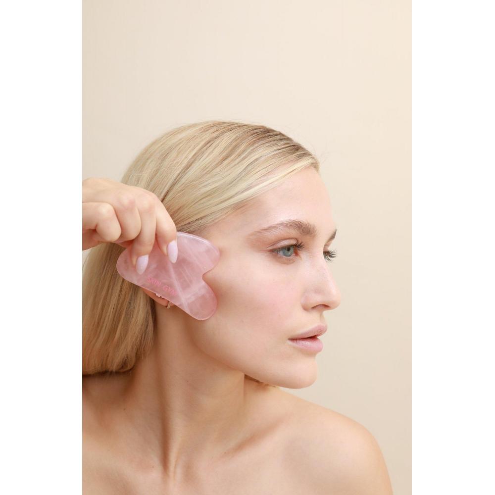 Skin Gym Инструмент из розового кварца Sculpty Heart Gua Sha