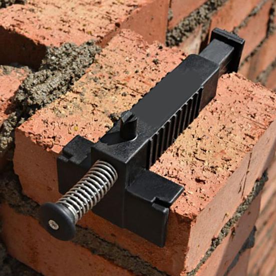 2/5Pcs Bricklaying Pullers Spring-loaded Time-saving Sturdy Anti-slip Leveling Engineering Plastic Spring-loaded Brick Line Runners for Architecture