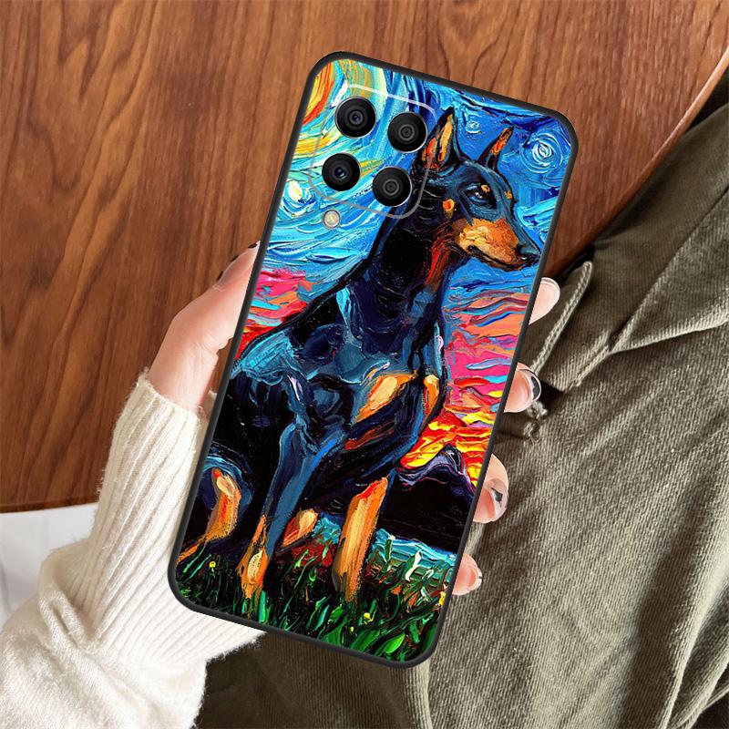 Dachshund Doberman Dog Case For Samsung Galaxy M06 M16 M36 M56 M33 M15 M55 M31 M13 M12 M14 M53 M32 M52 M35 M34 M54