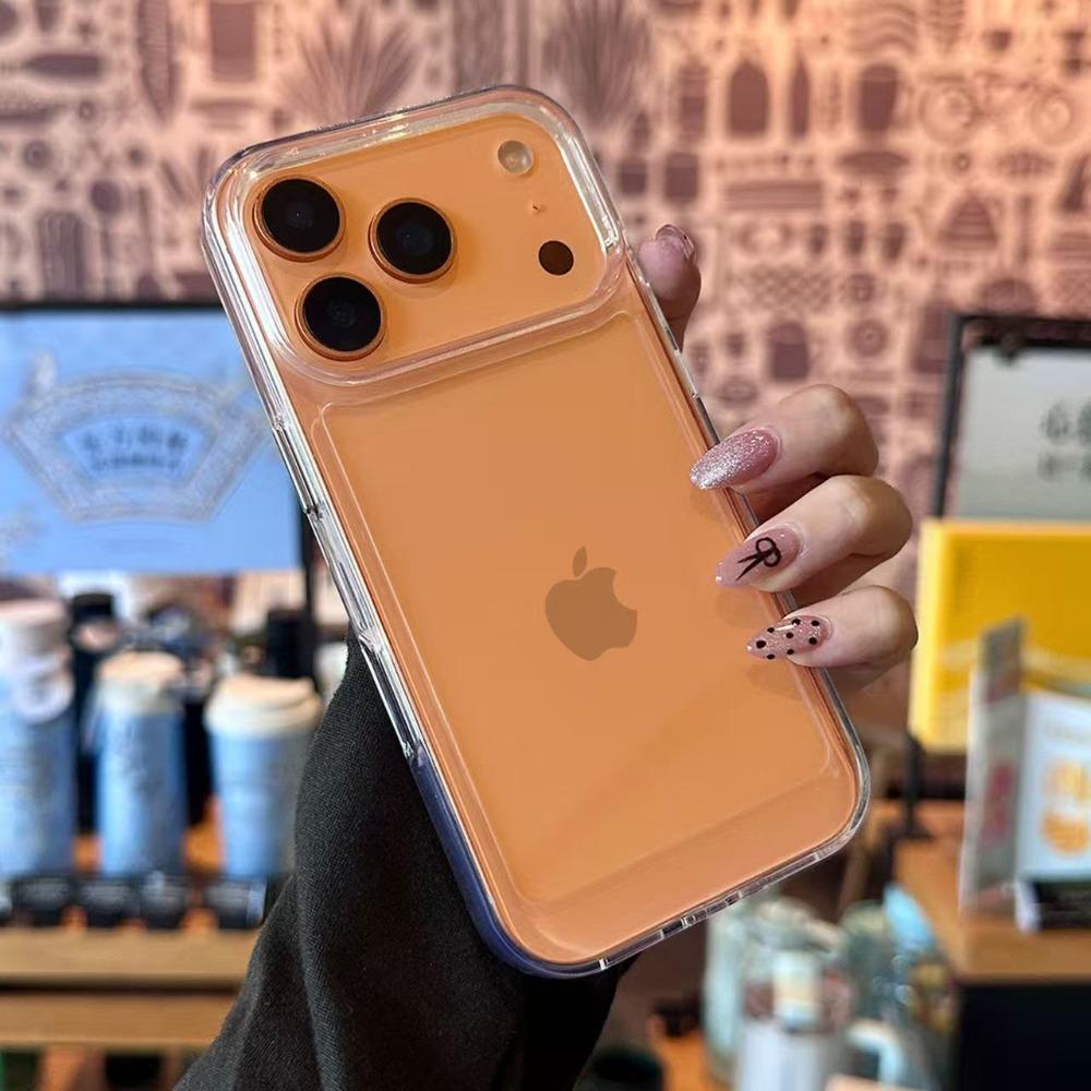 Прозрачный силиконовый чехол для телефона для iPhone 17 Air 17 Pro 16 Pro Max 15 14 13 12 11 Pro Max Plus Ударопрочный чехол