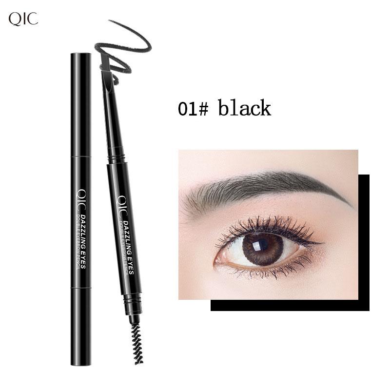 Самовращающийся водонепроницаемый карандаш для бровей Nature, нелегко обесцветить двусторонний карандаш для бровей