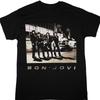 BON JOVI BON JOVI 1984 НОВЫЙ ЧЕРНЫЙ ФУТБОЛКА Унисекс Футболка - Мужская Летняя Хлопковая Графическая Футболка