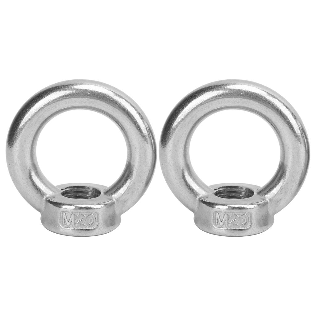 2pcs Eye Nuts Stainless Steel Lift for Ocean Industry Yachts Speedboats Motor Boats Passenger