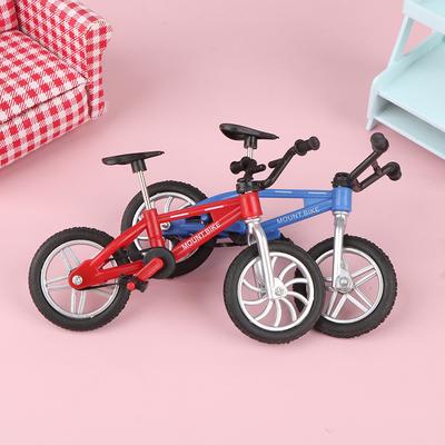 1 шт. Ретро сплав Мини Палец BMX Велосипед Сборка Модель Велосипеда Игрушки Гаджеты Подарок Игрушки Модель Мини Портативный Велосипед Для Ребенка