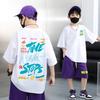 Children's Clothing Boy Hip-hop Pattern T-shirt Summer Loose Short Sleeved Top T-shirt Children's Clothing