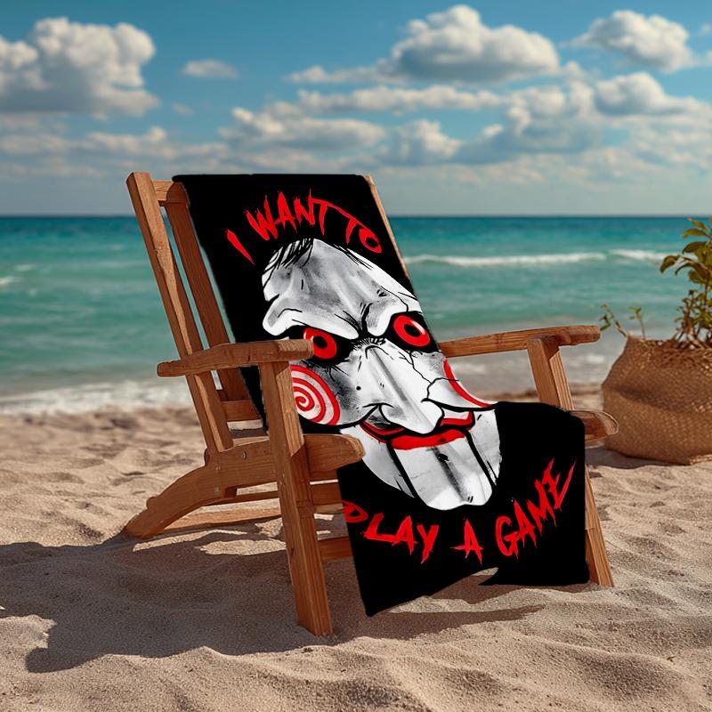 Saw Movie Fashion Beach Towel: Ideal for Summer Adventures Soft, absorbent and quick drying suitable for swimming and bathing